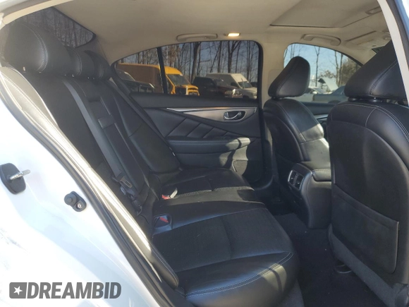2017 Infiniti Q50 3.0t Sport with VIN JN1EV7AR6HM834858, listed as a Copart auction lot 88754935 with 144,118 mi miles and Salvage Title. Bid and sale history available at carsss.com. Image 10.