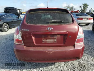 2007 Hyundai Accent SE with VIN KMHCN36C37U037995, listed as a Copart auction lot 51605085 with 141,579 mi miles and Non Repairable. Bid and sale history available at carsss.com. Image 6.