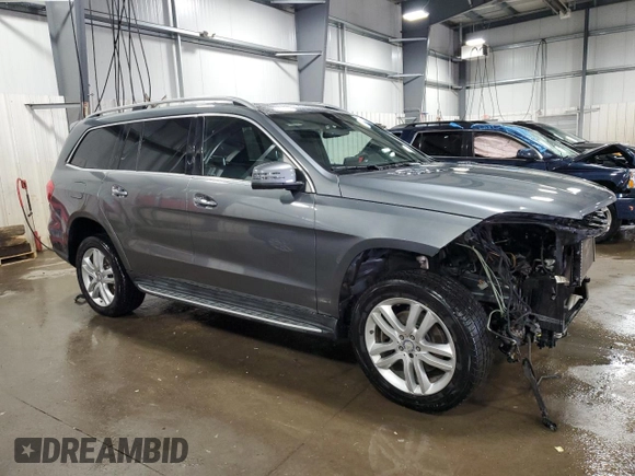 2017 Mercedes-Benz GLS 450 with VIN 4JGDF6EEXHA854437, listed as a Copart auction lot 53720415 with 105,375 mi miles and Salvage title. Bid and sale history available at DreamBid. Image 4.