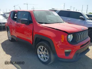 2023 Jeep Renegade Latitude with VIN ZACNJDB1XPPP68568, listed as a IAAI auction lot 42543048 with 43,764 mi miles and . Bid and sale history available at DreamBid. Image 1.