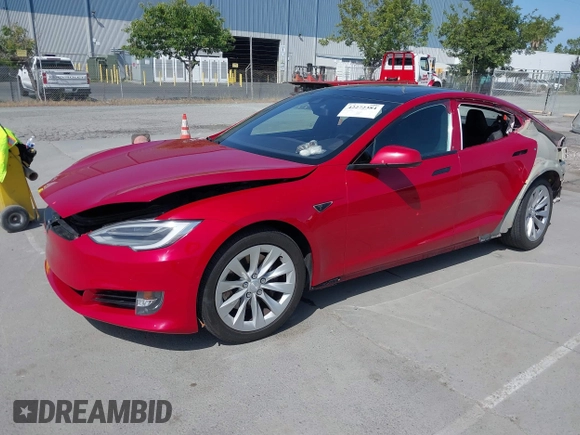 2016 Tesla Model S 70 with VIN 5YJSA1E17GF152401, listed as a IAAI auction lot 42272384 with 65,698 mi miles and . Bid and sale history available at DreamBid. Image 21.