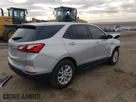 2021 Chevrolet Equinox LS with VIN 3GNAXFEV4MS139058, listed as a Copart auction lot 78614624 with 56,555 mi miles and Salvage title. Bid and sale history available at DreamBid. Image 3.