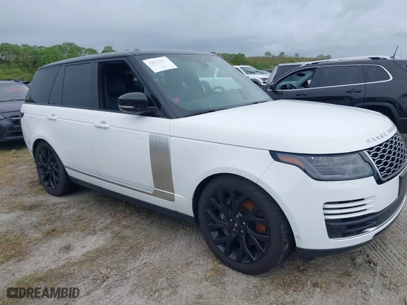 2021 Land Rover Range Rover Westminster with VIN SALGS2RU0MA446717, listed as a IAAI auction lot 40530004 with 1 mi miles. Bid and sale history available at carsss.com. Image 1.