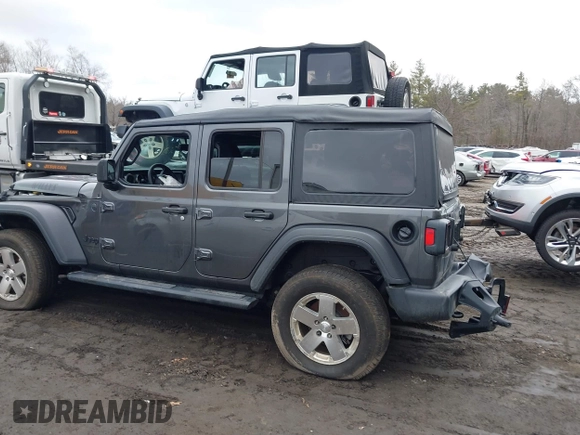 2023 Jeep Wrangler Sport with VIN 1C4HJXDN5PW522855, listed as a IAAI auction lot 41516522 with 49,607 mi miles and . Bid and sale history available at DreamBid. Image 14.