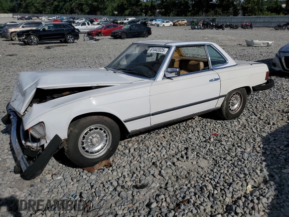 1980 Mercedes-Benz SL with VIN 10704412065197, listed as a Copart auction lot 61442025 with Not provided miles and Clean title. Bid and sale history available at DreamBid. Image 1.