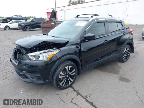 2019 Nissan Kicks SV with VIN 3N1CP5CU5KL543681, listed as a IAAI auction lot 42328297 with 35,736 mi miles and . Bid and sale history available at DreamBid. Image 2.