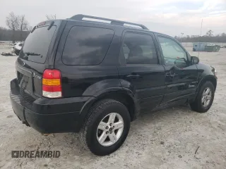 2007 Ford Escape Hybrid with VIN 1FMCU49HX7KB90305, listed as a Copart auction lot 44300405 with 240,011 mi miles and Salvage Title. Bid and sale history available at carsss.com. Image 3.