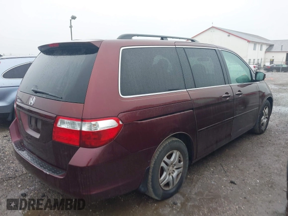 2007 Honda Odyssey EX-L z VIN 5FNRL38657B425749, wystawiony jako IAAI lot #42330245 z przebiegiem 191 093 mil mil oraz . Historia ofert i sprzedaży dostępna na DreamBid. Obrazek 4.
