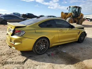 2018 BMW M4 with VIN WBS4Y9C58JAC88055, listed as a Copart auction lot 46176255 with 0 mi miles and Salvage Title. Bid and sale history available at carsss.com. Image 3.