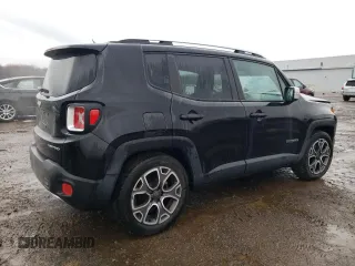 2015 Jeep Renegade Limited with VIN ZACCJADT1FPB46446, listed as a Copart auction lot 52746485 with 93,378 mi miles and Salvage Title. Bid and sale history available at DreamBid. Image 3.