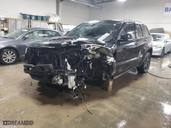 2020 Jeep Grand Cherokee Limited with VIN 1C4RJFBG0LC101608, listed as a Copart auction lot 80886054 with 61,463 mi miles and Salvage Title. Bid and sale history available at carsss.com. Image 1.