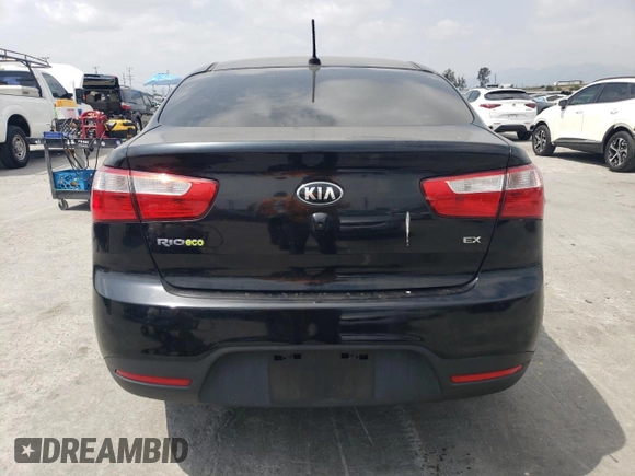 2014 Kia Rio EX z VIN KNADN4A3XE6377570, wystawiony jako Copart lot #54705705 z przebiegiem 63 982 mil mil oraz Tytuł czysty. Historia ofert i sprzedaży dostępna na DreamBid. Obrazek 6.