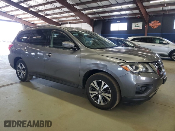 2017 Nissan Pathfinder Platinum with VIN 5N1DR2MM5HC667376, listed as a Copart auction lot 53351515 with 136,530 mi miles and Clean title. Bid and sale history available at DreamBid. Image 4.