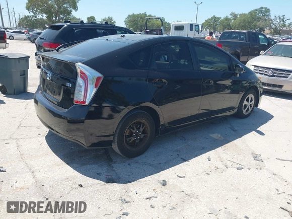 2012 Toyota Prius One with VIN JTDKN3DU8C0333155, listed as a IAAI auction lot 42062427 with 190,320 mi miles. Bid and sale history available at carsss.com. Image 4.