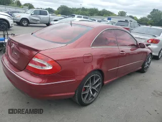 2005 Mercedes-Benz CLK 500 with VIN WDBTJ75J05F146020, listed as a Copart auction lot 69732064 with 136,463 mi miles and Salvage Title. Bid and sale history available at carsss.com. Image 3.