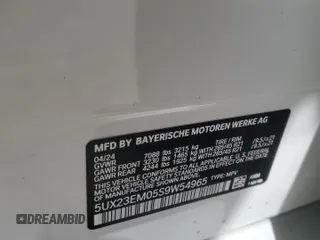 2025 BMW X7 xDrive40i z VIN 5UX23EM05S9W54965, wystawiony jako Copart lot #53542995 z przebiegiem 2 472 mil mil oraz Szkoda całkowita • Salvage title. Historia ofert i sprzedaży dostępna na DreamBid. Obrazek 13.