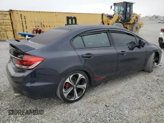 2015 Honda Civic Sedan Si with VIN 2HGFB6E56FH708397, listed as a Copart auction lot 53377305 with 112,385 mi miles and Clean Title. Bid and sale history available at carsss.com. Image 3.
