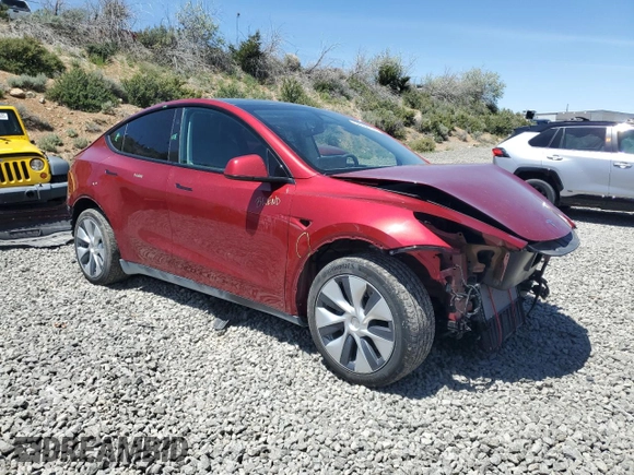 2024 Tesla Model Y Long Range с VIN 7SAYGDEE2RF988958, выставлен на аукционе Copart как лот 58066795 с пробегом 26 356 миль миль и Списание • Salvage title. История ставок и продаж доступна на DreamBid. Изображение 4.