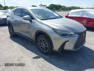 2024 Lexus NX 250 z VIN 2T2ADCAZ9RC009348, wystawiony jako IAAI lot #42158309 z przebiegiem 16 583 mil mil oraz . Historia ofert i sprzedaży dostępna na DreamBid. Obrazek 1.