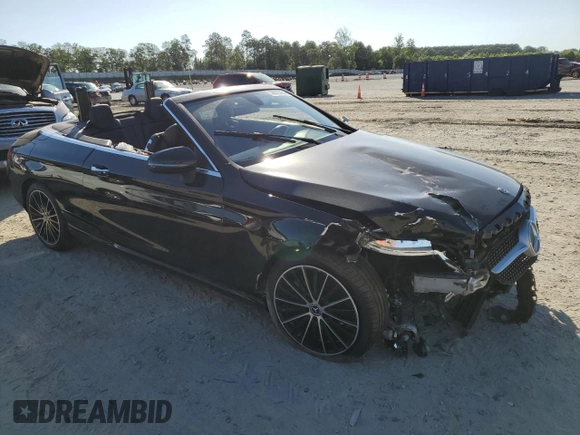 2020 Mercedes-Benz C 300 with VIN W1KWK8DB4LG001345, listed as a Copart auction lot 56673464 with Not Provided miles and Salvage Title. Bid and sale history available at DreamBid. Image 4.