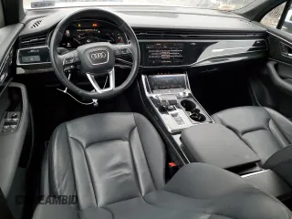 2021 Audi Q7 Premium Plus with VIN WA1LJAF7XMD028322, listed as a Copart auction lot 89302575 with 56,214 mi miles and Salvage title. Bid and sale history available at DreamBid. Image 8.