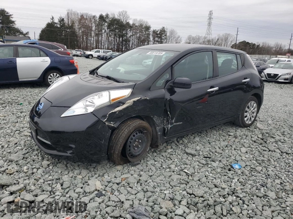 2015 Nissan LEAF SL with VIN 1N4AZ0CP9FC322927, listed as a Copart auction lot 88519705 with 58,552 mi miles and Salvage Title. Bid and sale history available at DreamBid. Image 1.