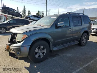 2005 Nissan Pathfinder XE with VIN 5N1AR18U95C768021, listed as a Copart auction lot 50765045 with 258,587 mi miles and Salvage Title. Bid and sale history available at carsss.com. Image 1.