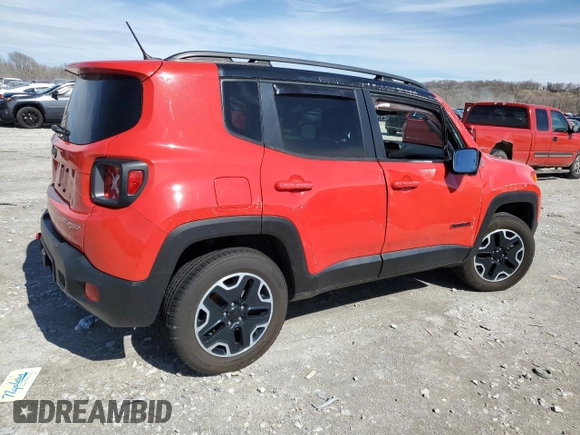 2016 Jeep Renegade Trailhawk with VIN ZACCJBCT5GPE29036, listed as a Copart auction lot 50270905 with Not Provided miles and Salvage Title. Bid and sale history available at carsss.com. Image 3.