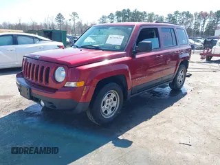2017 Jeep Patriot Sport with VIN 1C4NJPBA4HD169654, listed as a IAAI auction lot 41757079 with 92,917 mi miles. Bid and sale history available at carsss.com. Image 18.