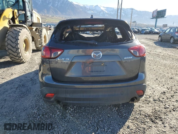 2015 Mazda CX-5 Touring with VIN JM3KE4CYXF0515106, listed as a Copart auction lot 50451185 with 0 mi miles and Salvage Title. Bid and sale history available at carsss.com. Image 6.