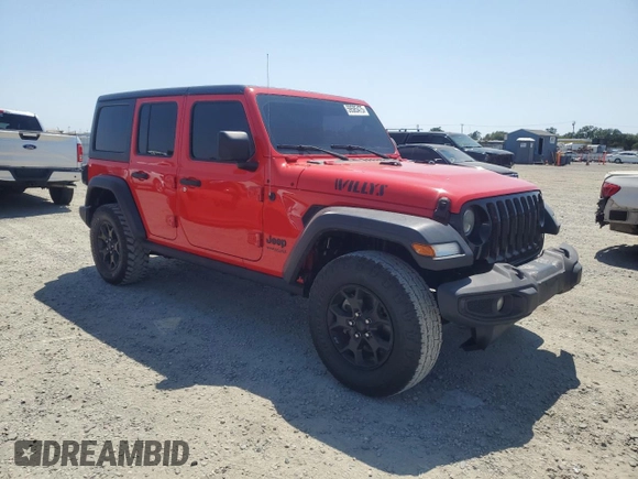 2021 Jeep Wrangler Unlimited Freedom with VIN 1C4HJXDN1MW528776, listed as a Copart auction lot 59585475 with 97,122 mi miles and Clean title. Bid and sale history available at DreamBid. Image 4.
