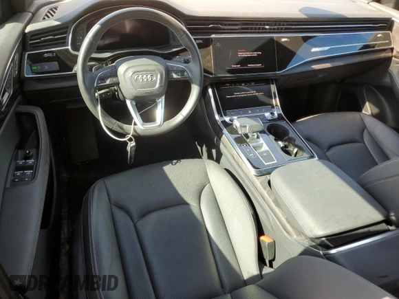 2023 Audi Q8 Premium Plus with VIN WA1EVBF14PD034863, listed as a Copart auction lot 52172605 with Not provided miles and Salvage title. Bid and sale history available at DreamBid. Image 8.
