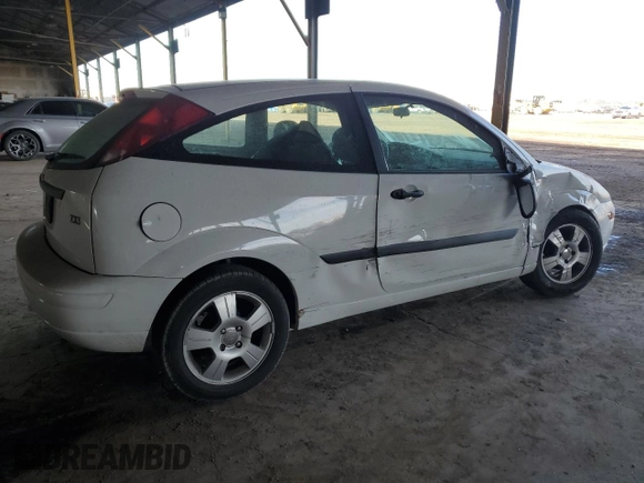 2003 Ford Focus ZX3 with VIN 3FAFP31ZX3R168985, listed as a Copart auction lot 45974015 with 181,312 mi miles and Salvage title. Bid and sale history available at DreamBid. Image 3.