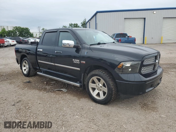 2013 Ram 1500 Tradesman with VIN 1C6RR7ST8DS721214, listed as a Copart auction lot 62301185 with 113,382 mi miles and Salvage title. Bid and sale history available at DreamBid. Image 4.