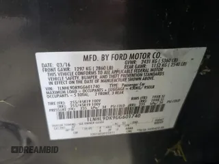 2016 Lincoln MKS z VIN 1LNHL9DK9GG601740, wystawiony jako Copart lot #60557565 z przebiegiem 89 350 mil mil oraz Szkoda całkowita • Salvage title. Historia ofert i sprzedaży dostępna na DreamBid. Obrazek 12.