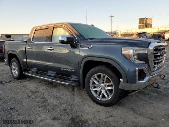 2019 GMC Sierra 1500 SLT with VIN 1GTU9DEDXKZ184405, listed as a Copart auction lot 45329495 with 144,861 mi miles and Salvage Title. Bid and sale history available at carsss.com. Image 4.