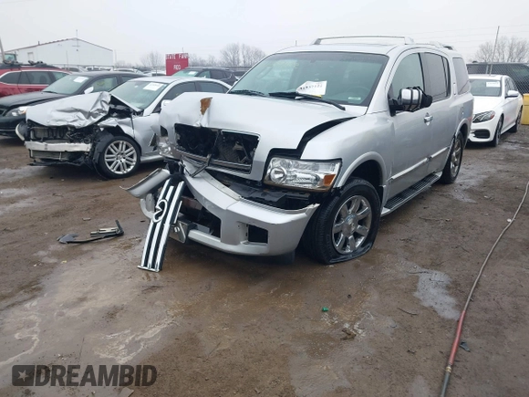 2006 Infiniti QX56 with VIN 5N3AA08C56N810383, listed as a IAAI auction lot 41537122 with 213,814 mi miles. Bid and sale history available at carsss.com. Image 19.