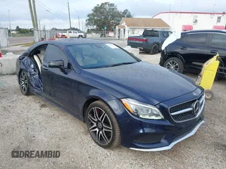 2018 Mercedes-Benz CLS-Class CLS 550 with VIN WDDLJ7DB4JA204462, listed as a IAAI auction lot 41303191 with 100,291 mi miles. Bid and sale history available at carsss.com. Image 1.