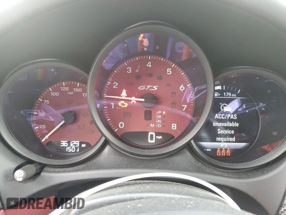 2022 Porsche Macan Turbo with VIN WP1AF2A56NLB30555, listed as a Copart auction lot 59379765 with 36,129 mi miles and Salvage title. Bid and sale history available at DreamBid. Image 9.