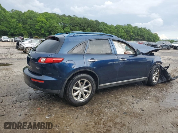 2008 Infiniti FX with VIN JNRAS08U78X105014, listed as a Copart auction lot 60155665 with Not provided miles and Salvage title. Bid and sale history available at DreamBid. Image 3.