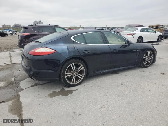 2012 Porsche Panamera S Hybrid with VIN WP0AD2A73CL045159, listed as a Copart auction lot 46129455 with 55,432 mi miles and Salvage Title. Bid and sale history available at carsss.com. Image 3.