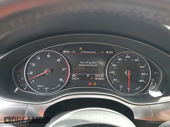 2018 Audi A6 Prestige with VIN WAUH3AFC2JN002285, listed as a Copart auction lot 58360955 with 101,187 mi miles and Salvage title. Bid and sale history available at DreamBid. Image 9.