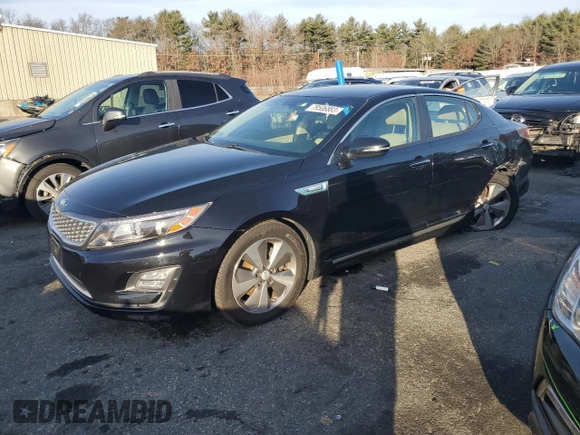 2015 Kia Optima Hybrid EX with VIN KNAGN4AD4F5091212, listed as a Copart auction lot 79506883 with 96,620 mi miles and Salvage Title. Bid and sale history available at carsss.com. Image 1.