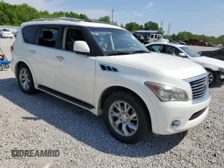 2011 Infiniti QX56 7-passenger with VIN JN8AZ2NF8B9503328, listed as a Copart auction lot 53872795 with Not Provided miles and Clean Title. Bid and sale history available at DreamBid. Image 4.