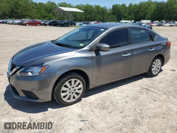 2019 Nissan Sentra S with VIN 3N1AB7AP9KY379742, listed as a Copart auction lot 57699995 with 104,080 mi miles and Salvage title. Bid and sale history available at DreamBid. Image 1.