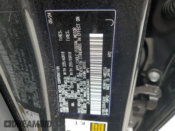 2024 Lexus RZ 450e Premium z VIN JTJAAAABXRA026441, wystawiony jako Copart lot #56064095 z przebiegiem 422 mil mil oraz Szkody całkowita. Historia ofert i sprzedaży dostępna na DreamBid. Obrazek 13.