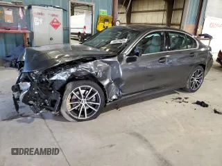 2022 BMW 3 Series 330i xDrive with VIN 3MW5R7J03N8C69445, listed as a Copart auction lot 48023605 with 0 mi miles and Salvage Title. Bid and sale history available at carsss.com. Image 1.