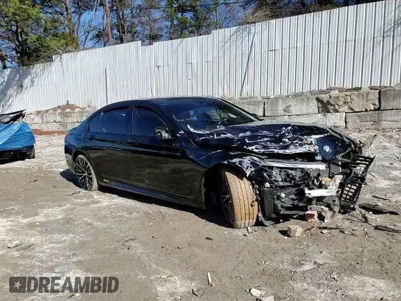 2019 BMW 7 Series 750i with VIN WBA7F0C53KGM24560, listed as a Copart auction lot 37540533 with 0 mi miles. Bid and sale history available at carsss.com. Image 11.