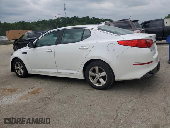 2015 Kia Optima LX with VIN 5XXGM4A70FG488749, listed as a Copart auction lot 57395825 with 176,592 mi miles and Salvage title. Bid and sale history available at DreamBid. Image 2.