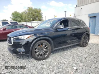 2020 Infiniti QX50 ESSENTIAL with VIN 3PCAJ5M32LF108032, listed as a Copart auction lot 48800005 with 37,865 mi miles and Non Repairable. Bid and sale history available at carsss.com. Image 1.